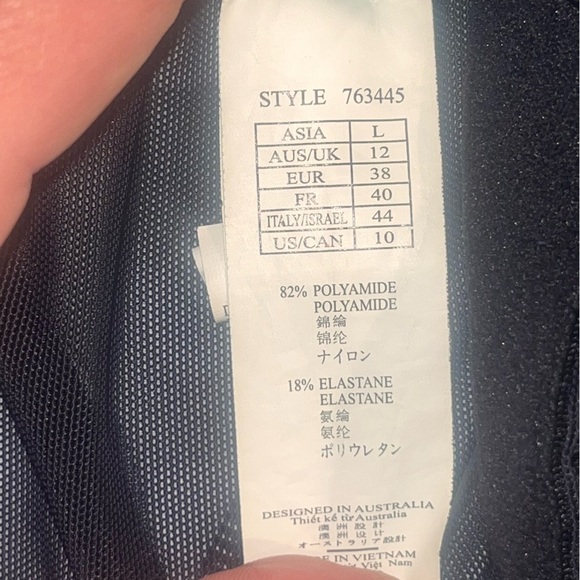 SEEKERS ESSENTIALS AUSTRALIA Swimsuit Womens 10 One Piece Slimming Ruched Front - Picture 7 of 7